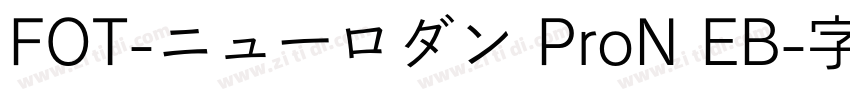 FOT-ニューロダン ProN EB字体转换